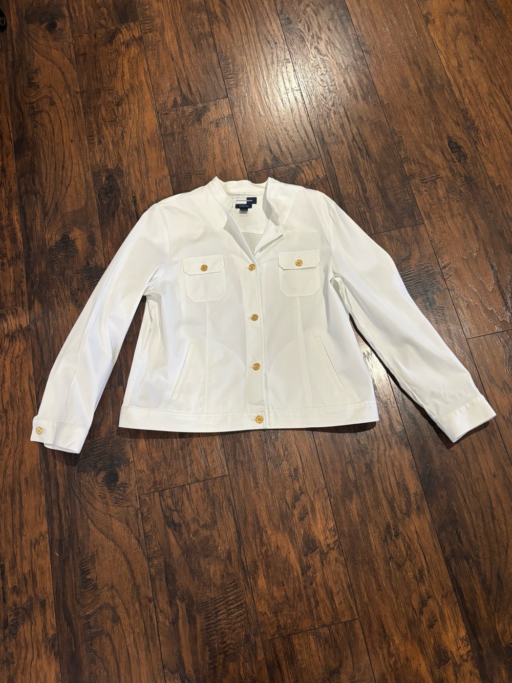 Jones Wear Studio Military Style Crop Jacket